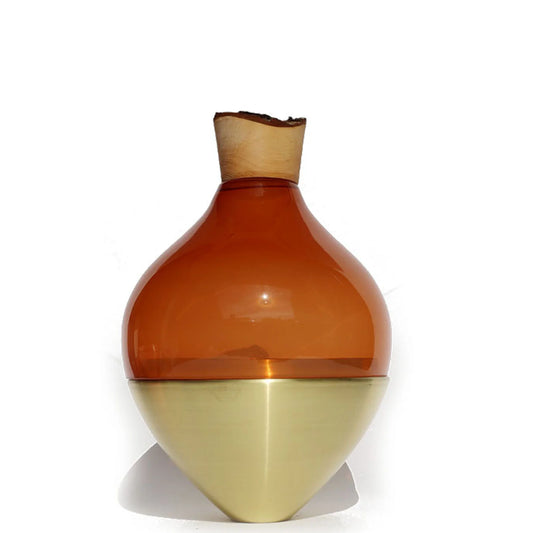 India 2 Stacking Vessel - Peach Brass
