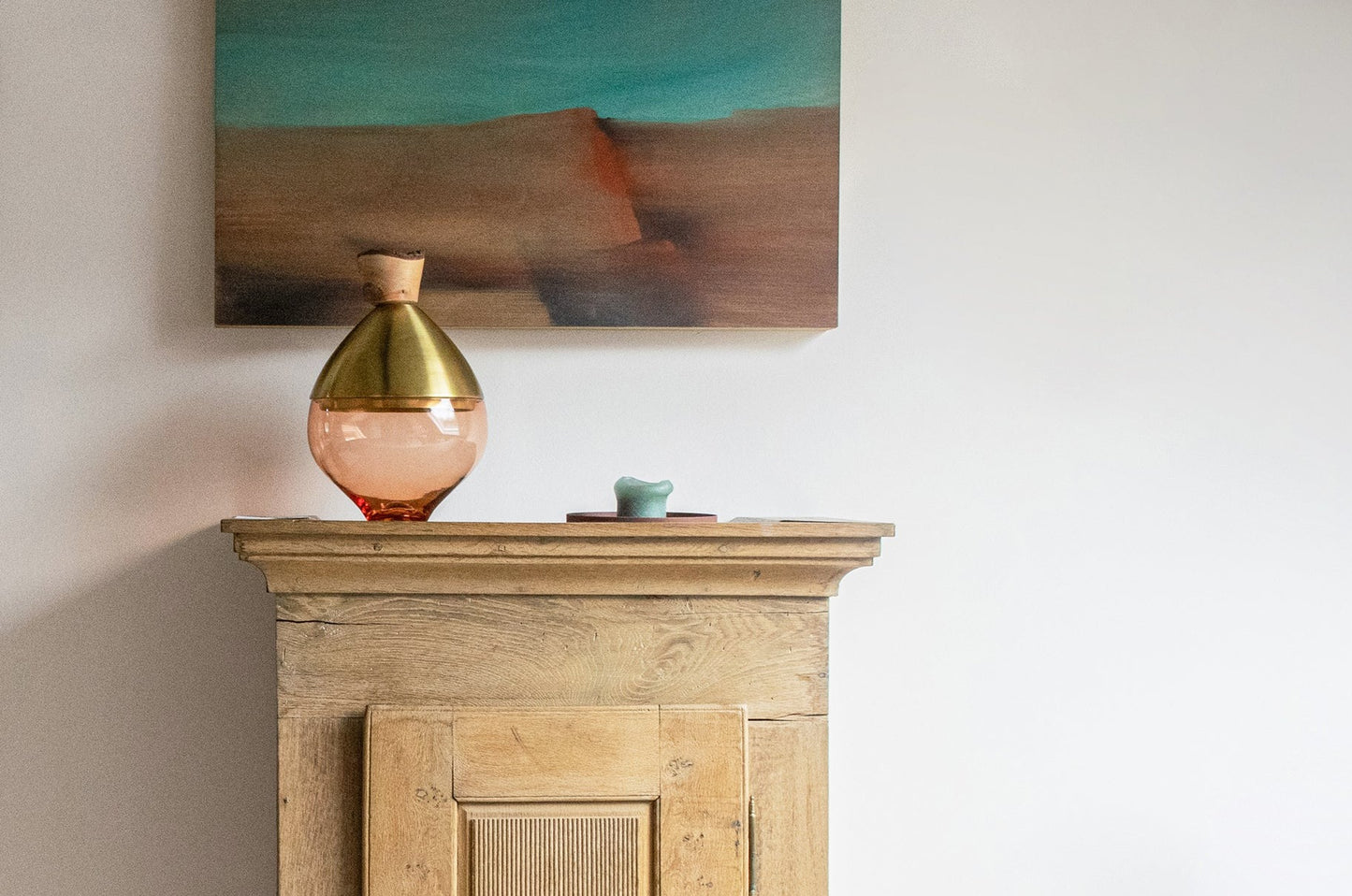 India 2 Stacking Vessel - Peach Brass