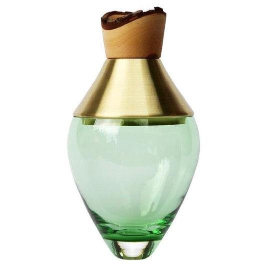 India Small 1 Stacking Vessel - Jade Brass