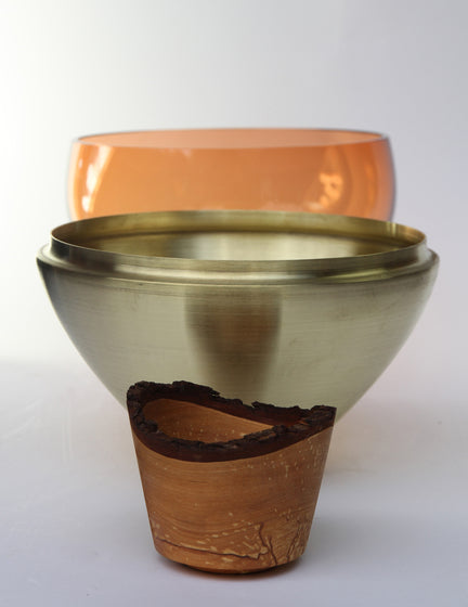 India 2 Stacking Vessel - Peach Brass